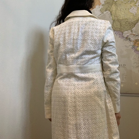 White Forth & Towne Flower-cut Coat - Picture 2 of 4